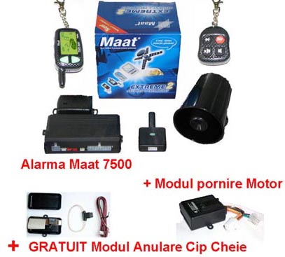 Auto Alarm with Engine start Maat 7500